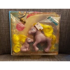 Lanard Party Ponies Baby Pony And Friend NEW /w Groomable Hair 1998 Toy NIB AsIs